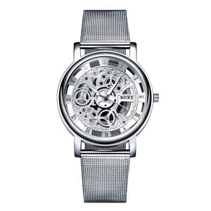 Mens Watches Top Brand Luxury Silver Golden