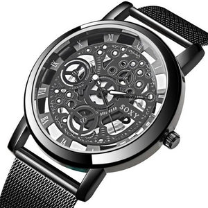 Mens Watches Top Brand Luxury Silver Golden