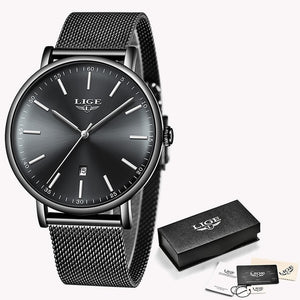 LIGE Womens Watches Top Brand Luxury Waterproof