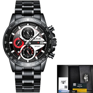 2019 LIGE Top Brand Luxury Mens Watches Waterproof