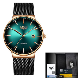 LIGE Sports Date Mens Watches Top Brand Luxury